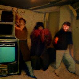 Photo of an old television in an old basement